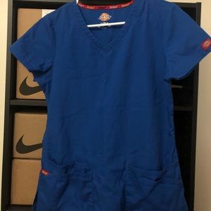 Dickies scrub shirt royal blue small